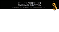 Desktop Screenshot of elcencerrofestival.com
